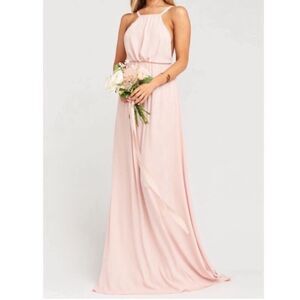 Show Me Your MuMu Amanda Maxi Dress Blush Pink Sz Medium Women’s